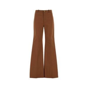 Chloe Women Pantalone Dalla Gamba Ampia In Cotone Mattone